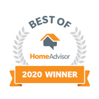 A picture of the best of home advisor award.