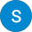 A blue circle with the letter s in it.