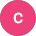 A pink circle with the letter c in it.