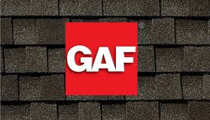 Gaf roofing shingles are red and black.