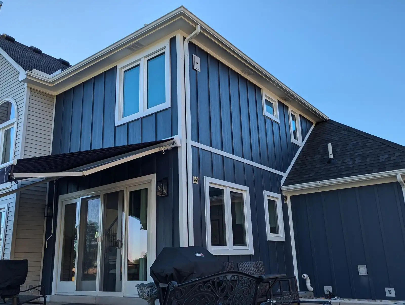 Board and batten siding