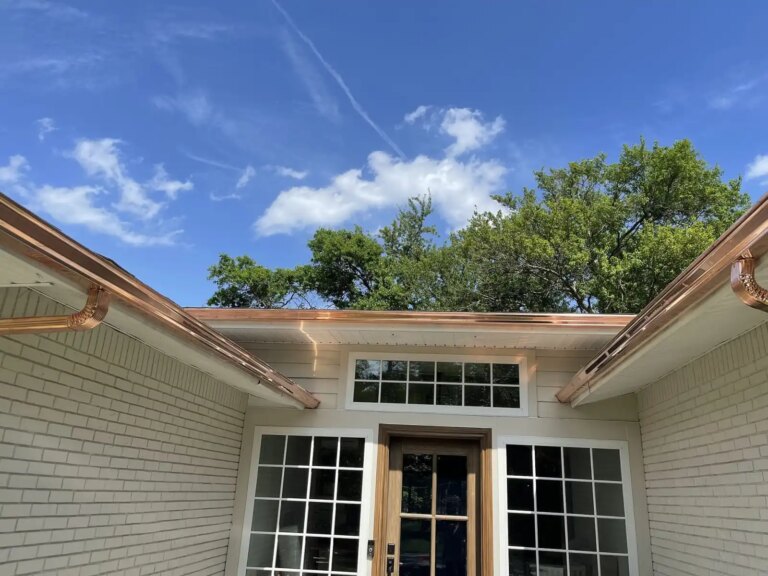 COPPER K-STYLE GUTTER INSTALL