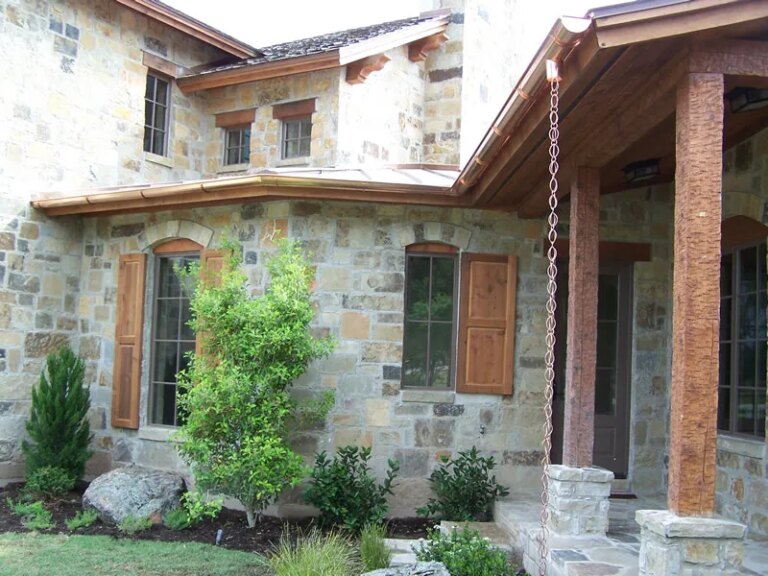 COPPER RAIN CHAIN INSTALLATION