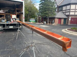 Copper gutters