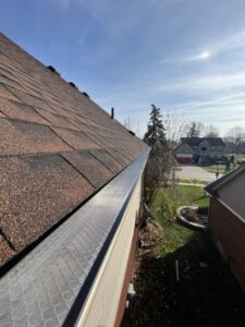 Leaf protection and gutter upgrade completed in Shelby Township Michigan
