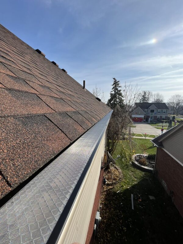 Leaf protection and gutter upgrade completed in Shelby Township Michigan