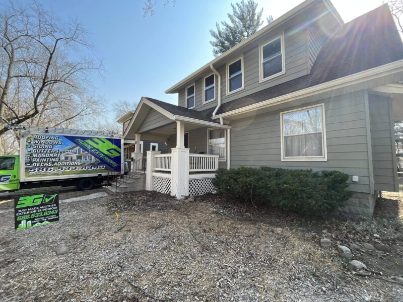 3G Home Exteriors team completing gutter installation work in Clinton Township MI