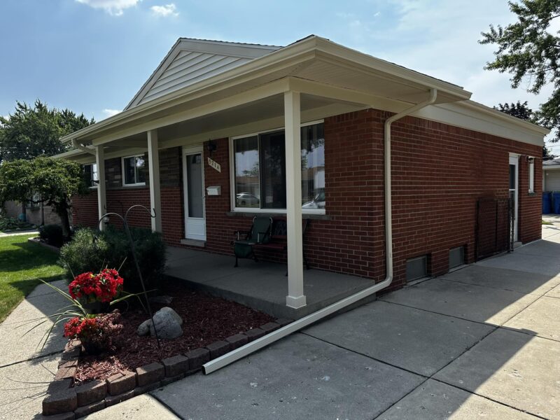Gutter Installation in Clinton Township, MI completed on a property in Clinton Township MI by 3G Home Exteriors
