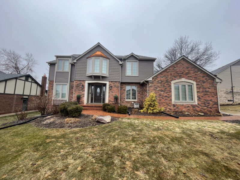 Siding installation completed on a home in Keego Harbor MI by 3G Home Exteriors