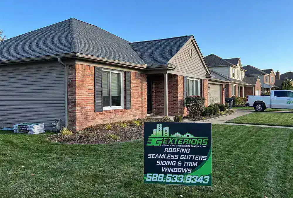 Roof replacement project completed in Auburn Hills MI by 3G Home Exteriors