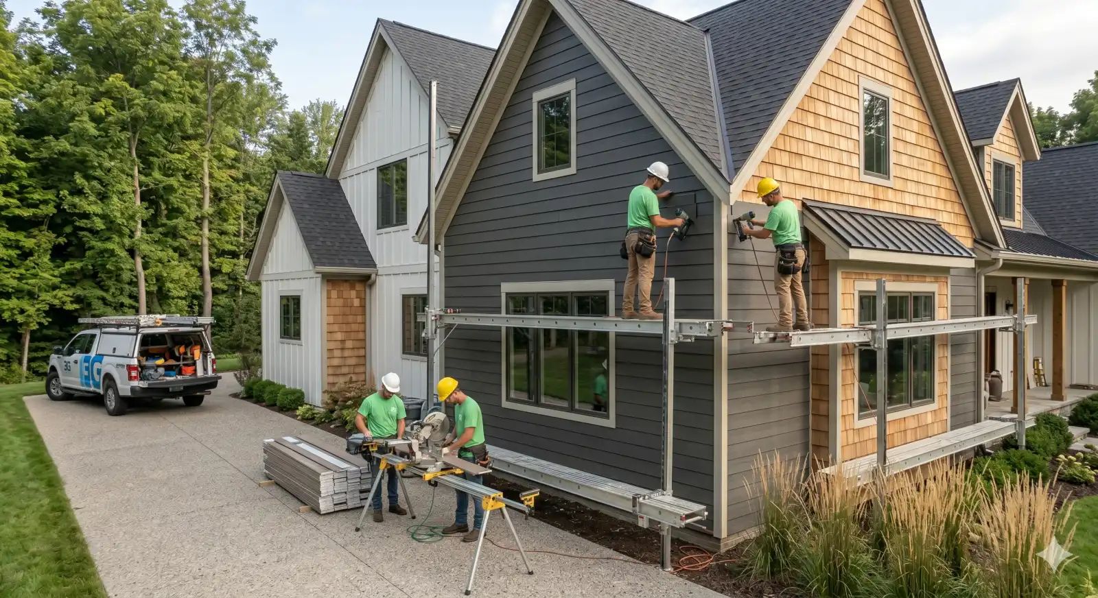 Hardie Board siding installation completed in Mount Clemens Michigan