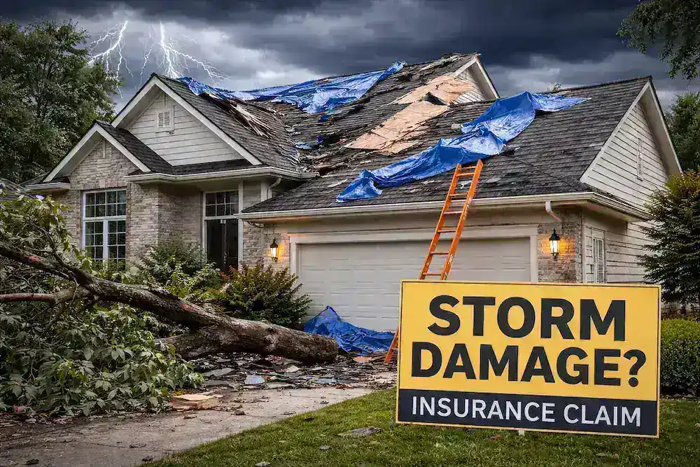 Storm damage roof repair completed in Allen Park Michigan