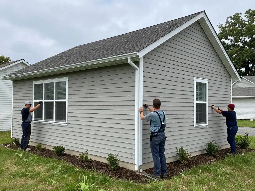 Vinyl siding installation completed in Dearborn Heights MI
