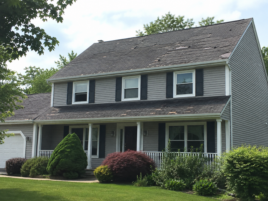 New gutters sized from the roof above them