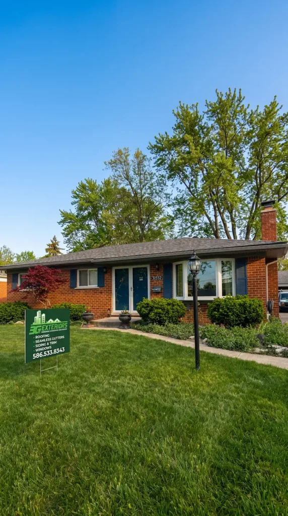 Residential asphalt shingle roof inspected by 3G Home Exteriors in Fraser, Michigan