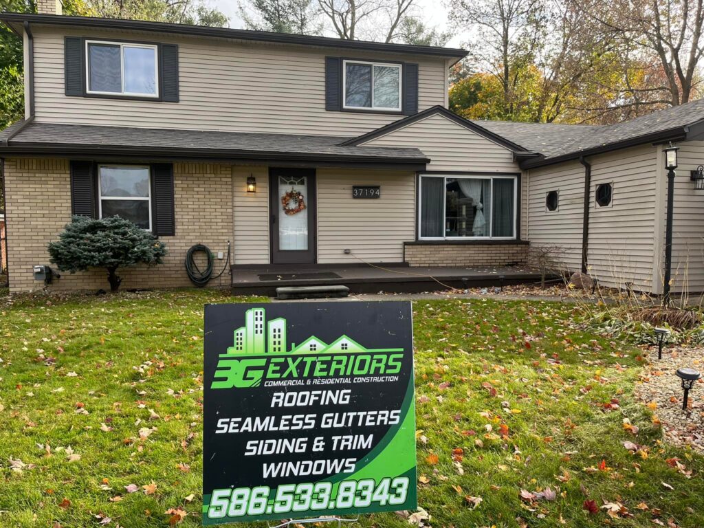 Michigan home before residential roof replacement by 3G Home Exteriors