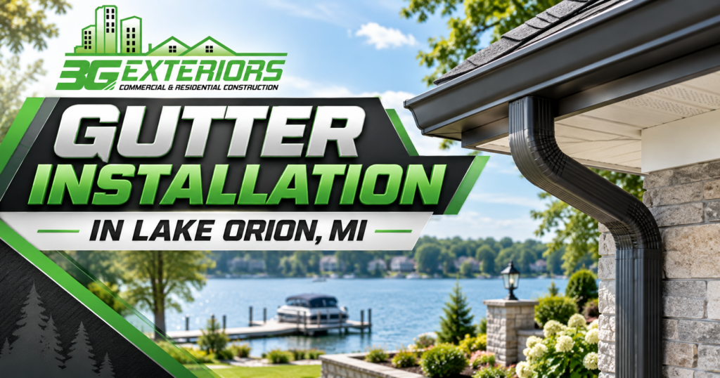 Gutters, trim and roofline handled as one scope