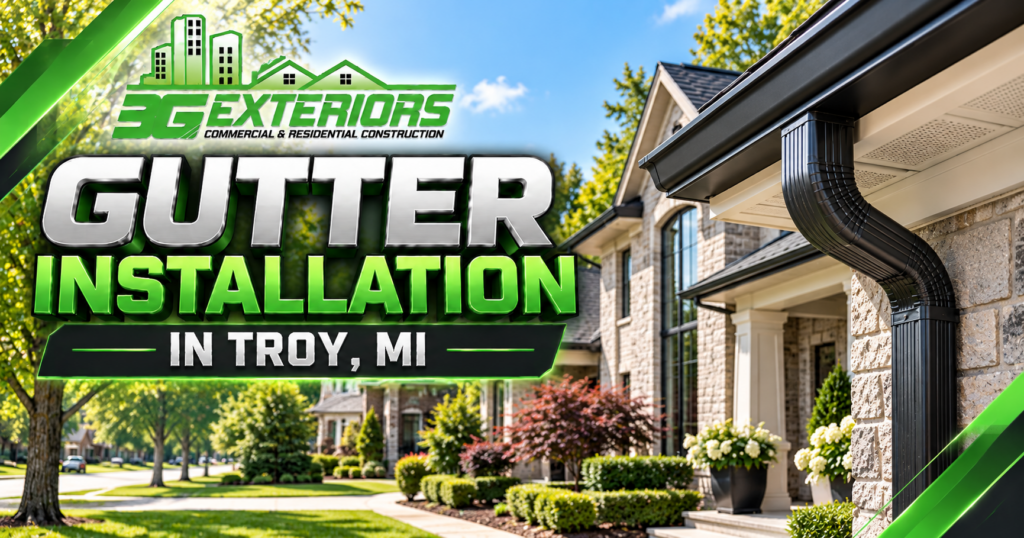 Trim and soffit detailing on a completed elevation