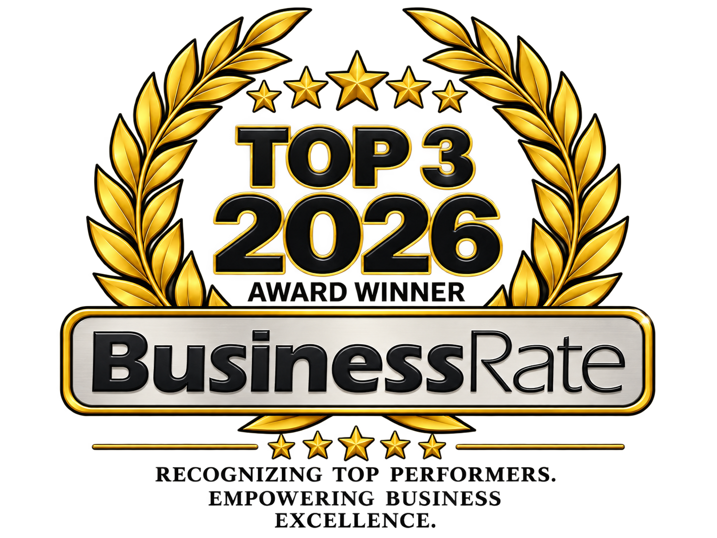 Top 3 2026 BusinessRate Award Winner