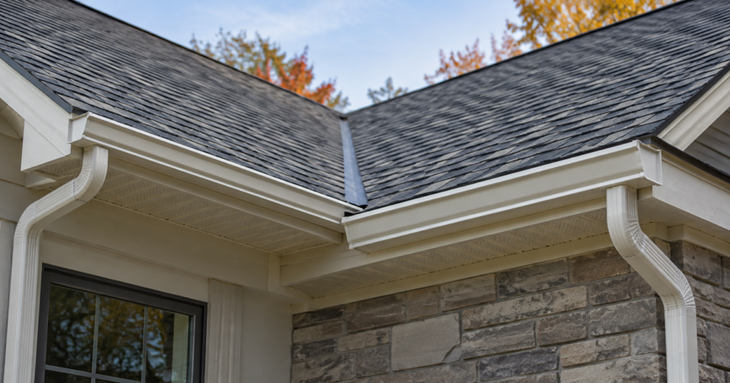 Roofline and Gutter Layout on a Home