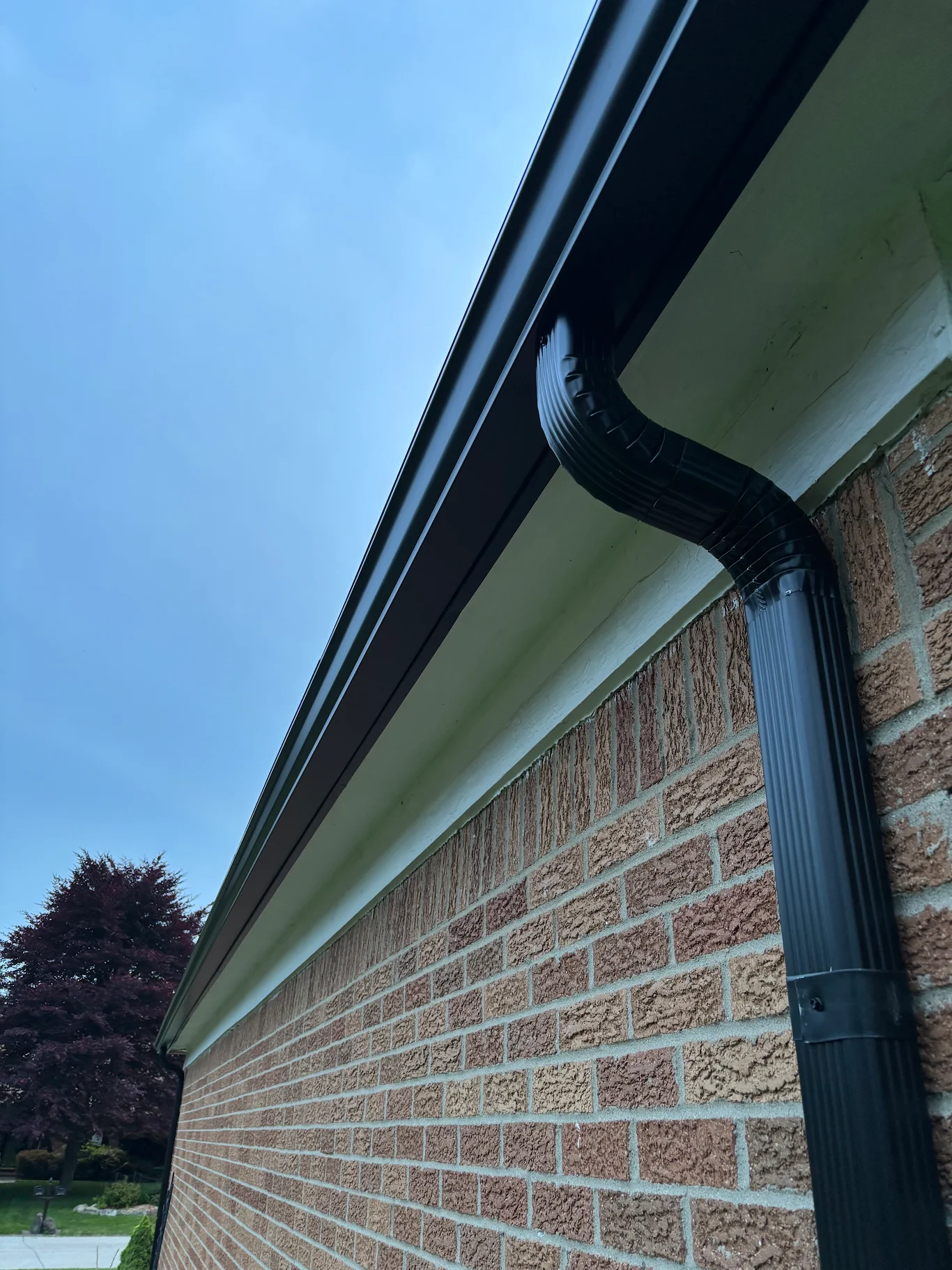 Gutter leaf guard installation on a Metro Detroit home